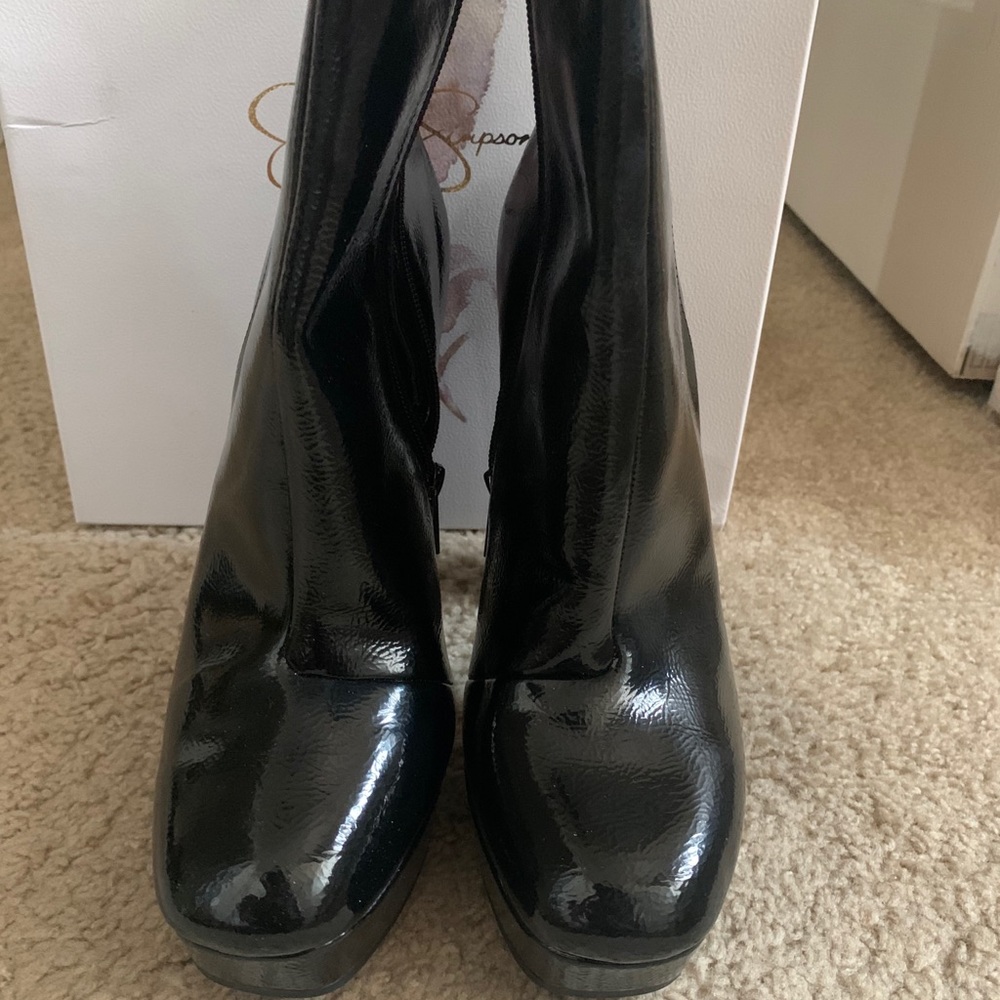 Jessica Simpson Patent Booties